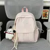 Mochila Nueva de Rayas, Bolso Escolar para Estudiantes, Gran Capacidad, Alto Valor Estético, Mochila Linda, Bolso Escolar de Estilo Simple y Fresco
