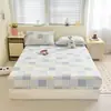 Protector de colchón de grado A para maternidad e infantil, protector de colchón de gasa de doble capa, funda de colchón completamente envolvente, sin preocupaciones para dormir desnudo, juego de tres piezas
