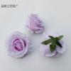 Cabeza de flor de rosa de simulación para salón ceremonial de bodas, arreglo decorativo de pared de flores, flores falsas, accesorios hechos a mano, corona de flores decorativa