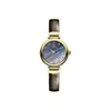 Reloj Vivian Rose Powder Reloj Rosa Oscuro Occidental Reloj de Cuarzo Saturno Banda de Acero Reloj para Mujer Pequeño Azul V Pequeño Reloj Dorado