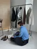 Shi Jian ACME Mezcla de Pelo de Conejo Tejido de Canalé Vertical Cárdigan para Mujer Otoño Invierno Holgado Suave Esponjoso Abrigo Suéter 22879