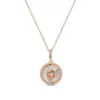 Collar de Perla Madre Rosa de Venta Caliente Transfronterizo Cadena de Clavícula de Nicho Nueva Temperamento Alto Gama Suministro en Vivo