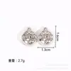 Estilo Chino Retro Abaco de Bendición Colgante de Encanto de Paz Pulsera DIY Hecha a Mano Collar Accesorios de Joyería de Aleación de Zinc Venta al por Mayor