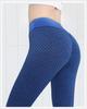 Calça Esportiva Estilo Europeu e Americano Feita Sob Medida, Pedido Mínimo Uma Peça, Calça Justa com Transferência de Calor de Logo, Calça de Yoga Favos de Mel, Alta Elasticidade para Corrida