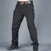 Pantalones Tácticos Transfronterizos con Múltiples Bolsillos, Pantalones Largos de Cuadros Duraderos para el Trabajo, Pantalones Largos para Hombre de Tallas Grandes para Exteriores