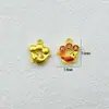 Nuevo Oro Mate Carpa Buena Suerte Accesorios Joyería Collar Aleación Pulsera DIY Goteo de Aceite