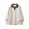 Sudadera Patchwork con Cuello Estampado de Leopardo para Hombre 2026, Moda Tendencia Personalidad, Sudadera Casual Estilo Perezoso para Hombre