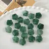 Cor sólida gradiente acrílico flor de cinco pétalas contas soltas acessórios para joias DIY corrente de telefone pingente de bolsa kit de material para miçangas com furo grande
