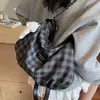 Bolso Cuadros de Gran Capacidad para Mujer 2025 Nuevo Estilo Coreano Bolso Tote Cuadros de Nicho Bolso de Hombro Cruzado de Moda