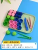 Pinzas pequeñas para niños entrenamiento de motricidad fina material didáctico hecho a mano jardín de infantes clips de plástico práctica de pinzar pompoms frijoles