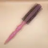 Peine Redondo Luminoso Serie de Peines Rizadores de Moda Peine Rizador para Salón de Belleza Uso en Casa Peine Cilíndrico Peine para Peinar el Cabello Venta al por Mayor