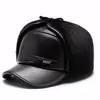 Gorra de Invierno para Hombre Estilo Papá Protección contra el Frío Protección para los Oídos Gorra de Copa Plana para Hombres de Mediana Edad y Mayores Abuelo Hombre Mayor Gorra Gruesa de Algodón Cálida con Terciopelo