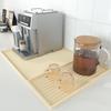 Tapete de Silicona Dos en Uno Transfronterizo para Máquina de Café, Tapete Creativo para Barra de Café, Tapete Antideslizante Impermeable para Secar Encimera de Cocina