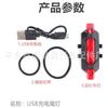 Luz trasera recargable por USB luz trasera reflector para ciclismo nocturno luz de advertencia para ciclismo al aire libre equipo para bicicleta de montaña