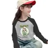 Linda Camiseta de Felpa Cálida Estilo Coreano para Niñas Otoño Invierno Moda Dulce Elegante Bloque de Color Manga Larga Cuello Redondo Tendencia