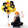 Tema Veículo de Engenharia Balão de Látex de 12 Polegadas Escavadeira Capacete de Segurança Balão Estampado Suprimentos para Decoração de Festa de Aniversário