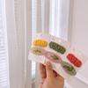 Pasador con Pliegues Laterales, Pinza para Flequillo, Pinza para el Cabello para Mujer, Pinza BB, Regalo para el Día del Niño de Verano, Pasador Bordado Transfronterizo Estilo Coreano