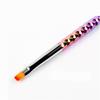 Suministro transfronterizo pluma de fototerapia de barra colorida galvanizada para uñas boca redonda boca plana gel de fototerapia pluma para arte de uñas de cristal tallado
