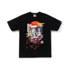260g Marca da Moda Atacado Transfronteiriço Suprimento Pesado Camiseta Bape Cabeça de Macaco Tubarão