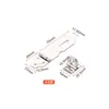 Venta al por mayor de fábrica accesorios de herrajes para puertas de baño de hotel puerta de dormitorio cerradura de acero inoxidable sala de almacenamiento hebilla de puerta antirrobo