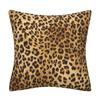 Funda de Almohada Corta de Felpa con Textura de Estampado de Leopardo Abstracto Funda de Almohada Decorativa para el Hogar Funda de Cojín para Sofá de Sala de Estar