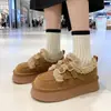 Zapatos de Algodón Birkenstock Peludos Más Vendidos 2026 Nuevo Estilo Invierno Suela Gruesa Birkenstock para Mujer Calzado de Algodón Cálido con Terciopelo Botas de Nieve para Mujer