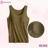 Camiseta deportiva modal transfronteriza para mujer, con tirantes anchos, sin varillas y con copas incorporadas, adecuada para yoga, fitness y como prenda interior.