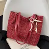 Bolsas Populares de Lã para Mulheres Inverno 2025 Novo Estilo Lona Nicho Bolsa Transversal Moda Bolsa de Mão Bolsa Saco