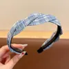 Diadema de cuadros dopamina para niñas, adecuada para el uso diario, no aprieta la cabeza, diadema para que las niñas la usen al lavarse la cara, pinza para el pelo, accesorio para el pelo