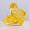 Cristal de vidro zodíaco bebê cobra pequenos ornamentos presentes abertura e movimento nafu cor cristal cobra desktop