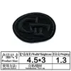 Ya bordado nuevo autoadhesivo negro bordado insignia tela pegatinas ropa chaqueta acolchada mochila agujero personalidad reparación subsidio decoración