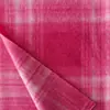 Tela de lana a cuadros rosa fluorescente, material para ropa de colores brillantes, cálida y cómoda, de alto gramaje, adecuada para abrigos de otoño e invierno