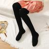 Calcetines de otoño e invierno para pantorrilla, calcetines de algodón para mujer, calcetines cálidos de rizo engrosados, color liso, tendencia coreana ins, calcetines altos hasta la rodilla