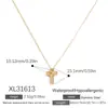 Collar de Acero Inoxidable de Nuevo Estilo Transfronterizo, Personalizado y de Moda, Estilo de Alta Gama Ol, Cruz de Pascua, Collar Chapado en Oro de 18 Quilates para Mujer