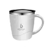 Taza de acero inoxidable 304 transfronteriza de doble capa con aislamiento térmico, taza de café informal de negocios para oficina con asa para preparar té