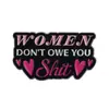 Pin de solapa de texto creativo Pink Oath para mujer, accesorio de ropa versátil, broche, insignia metálica, conmemorativo