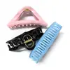 Presilha de Cabelo Triangular Plástica Fresca, Acessório de Cabelo Estiloso e Colorido, Joia de Estilo Simples, Acessório de Cabelo Retrô de Alta Qualidade