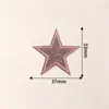 Parche Bordado de Estrella de Cinco Puntas con Lentejuelas de Colores Parche Bordado de Lentejuelas Autoadhesivo Accesorios de Ropa DIY Venta al por Mayor