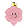 Balão Vermelho da Internet Barraca de Mercado Noturno Empurra Balão da Temporada Escolar Flor Balão Barraca de Balão Clipe de Mão Infantil Desenho Animado