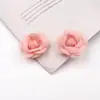Flor Rosa de Renda 5cm DIY Flor 3D Acessórios de Cabelo Presilhas Garra Broche Adornos de Cabeça Sapatos de Vestir Chapéus Flores Decorativas Enfeites Acessórios
