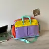Bolsa de Viagem Curta Dopamina de Grande Capacidade Expansível Separação Úmido/Seco Bolsa de Mão para Curta Duração Color Block Bolsa Esportiva para Fitness