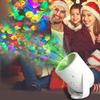 Proyector de Luz Navideña de Nuevo Modelo Transfronterizo de 16 Imágenes, Luz de Escenario Láser Rotatoria Colorida, Decoración de Copo de Nieve de Halloween, Luz Festiva