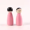 Juguetes de Graffiti Personalizados para Niños Niños y Niñas Figuras de Madera Pintadas a Mano Muñecas de Madera Coloridas Adornos Marioneta Decoración