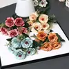 Flores Decorativas Simuladas de Rosa para el Hogar, Adornos de Flores Artificiales para Sala de Estar, Arreglos Florales para Bodas, Accesorios para Fotografía, Venta al por Mayor por Fabricante