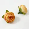 Flor Artificial Camélia Flor Feita à Mão Decoração de Flores Botão de Flor DIY Mini Saquinho de Chá Mini Flor de Botão de Chá Adereços para Fotografia