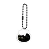 Llavero de Gato de Dibujos Animados en Acrílico Cadena de Cuentas de Gatito Negro Lindo Colgante Accesorios para Llavero Colgante para Mochila de Estudiante
