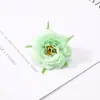 Cabeza de Flor de Camelia Artificial, Flor de Camelia de Tela, Caja de Regalo para Ramillete de Boda, Accesorio de Ropa DIY, Flor Falsa