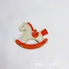 En Stock Caballo mecedor Colgante de Cuero Bolso de Poni Hecho a Mano Llavero Decoración de Poni Adorno Colgante Venta al por Mayor