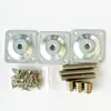 Pieza de Hierro Cuadrada Engrosada Pieza de Conexión Plana Cuadrada Conector de Pata de Mueble Sofá Banco Mesa Silla Pie de Madera Fijo