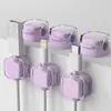 Organizador de cabos magnético transparente suporte para cabos de dados fivela gancho de armazenamento de plugue de carregamento de celular de mesa